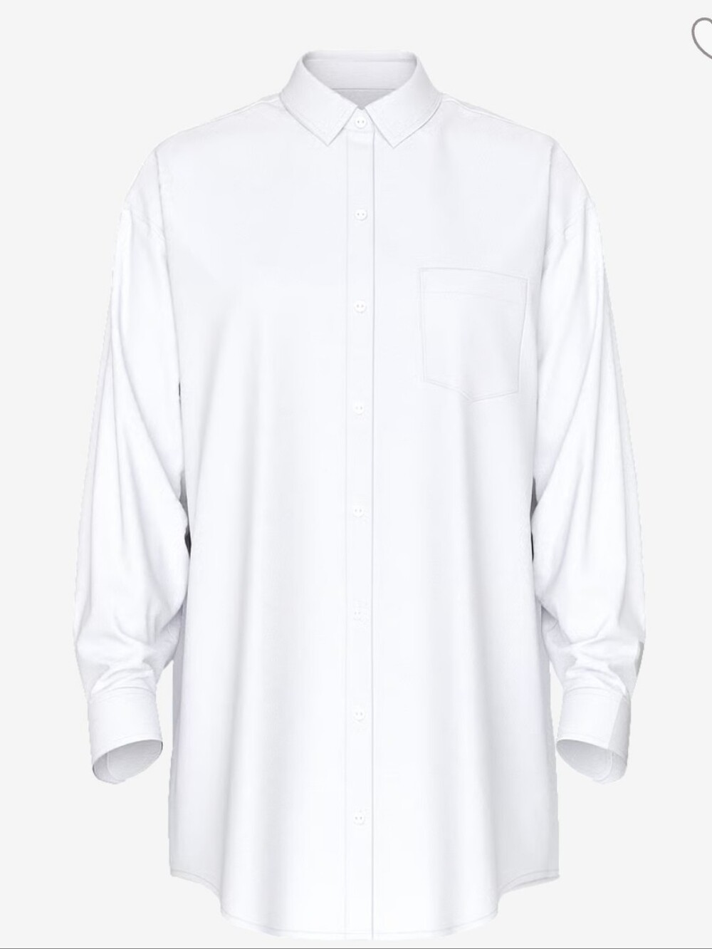 Victoria's Secret Swim Boyfriend Shirt Dress NWT Med White - Picture 3 of 8